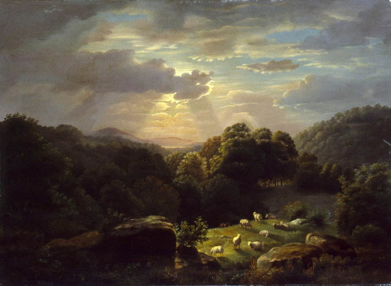 Landscape with Sheep. Robert Seldon (Scott) Duncanson