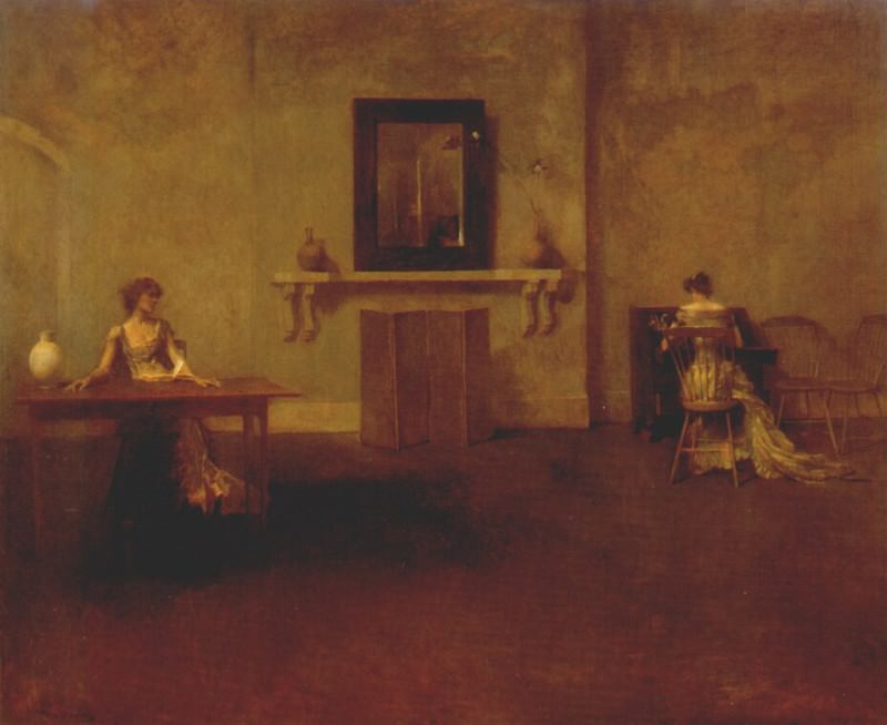 the letter 1907. Thomas Wilmer Dewing