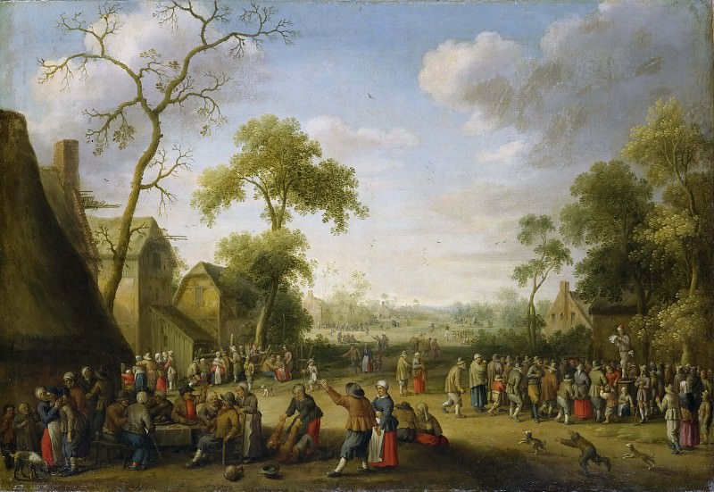 Village Scene. Joost Cornelisz Droochsloot