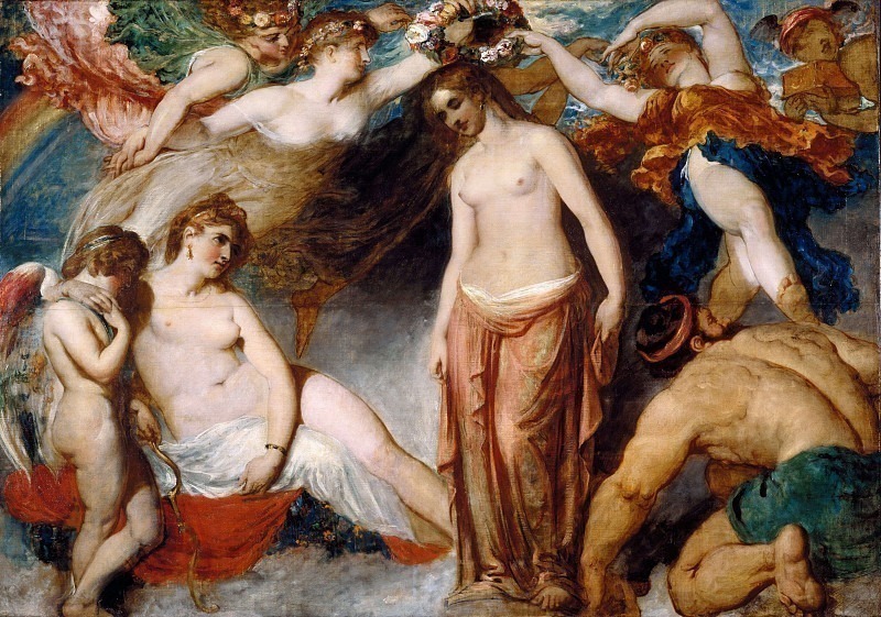Pandora Crowned by the Seasons. William Etty