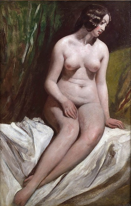 Seated female nude. William Etty