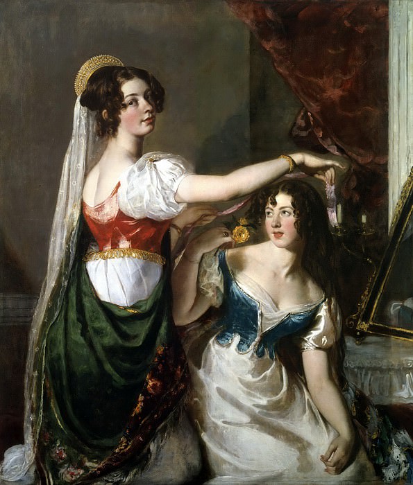 Preparing for a Fancy Dress Ball (Charlotte and Mary William-Wynn). William Etty