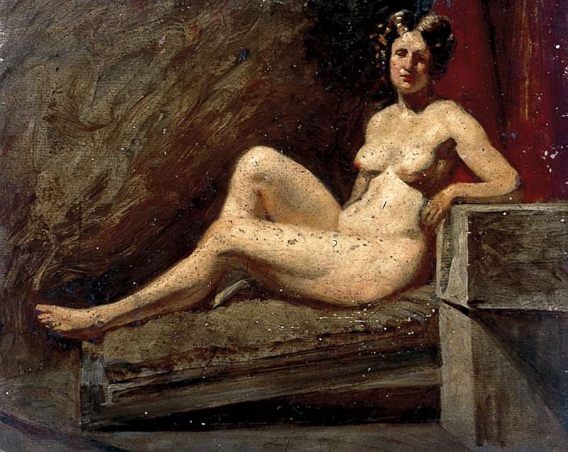 Reclining female nude. William Etty