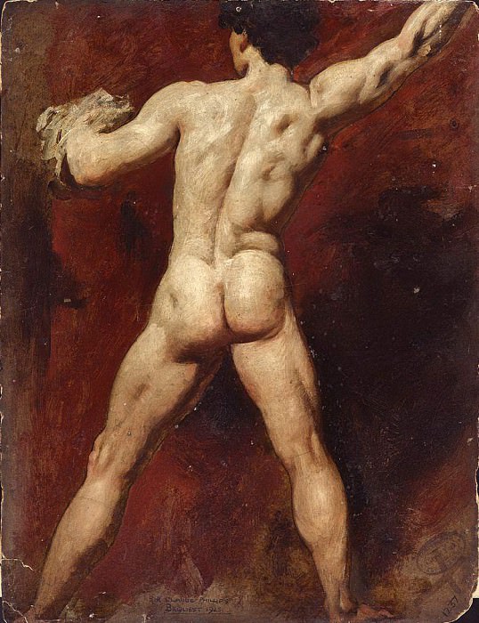 Male nude. William Etty