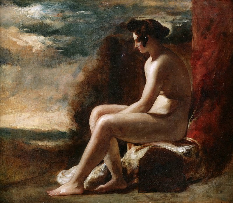 Seated Nude in a Landscape. William Etty
