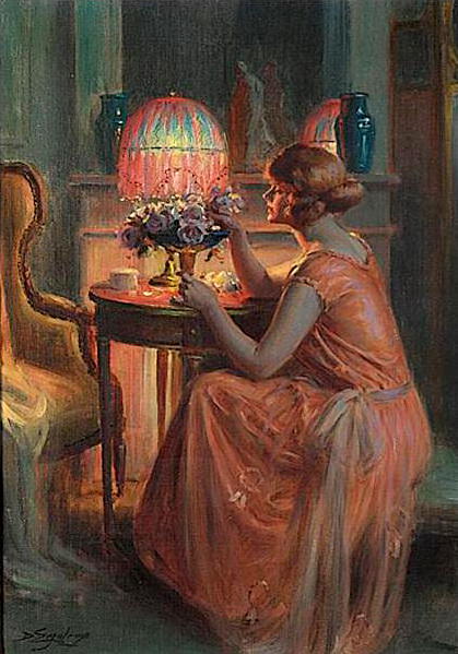 Roses By Candlelight. Delphin Enjolras