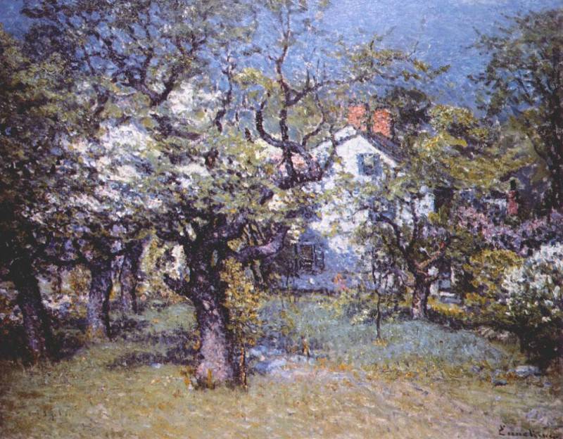 through the orchard c1895. John Joseph Enneking