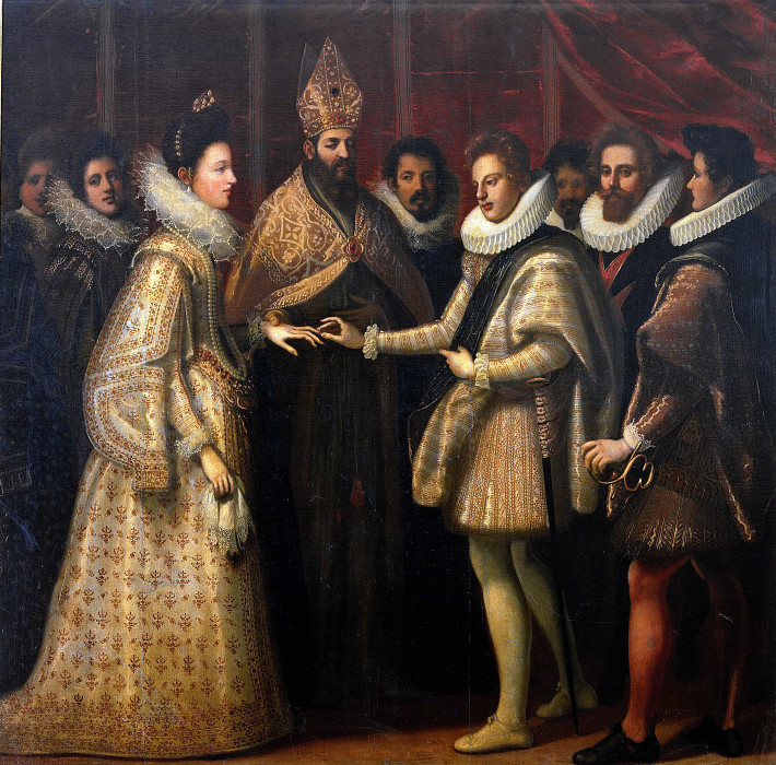 Marriage of Eleonora di Francesco and Vincenzo I Gonzaga of Mantua. Jacopo Chimenti da Empoli