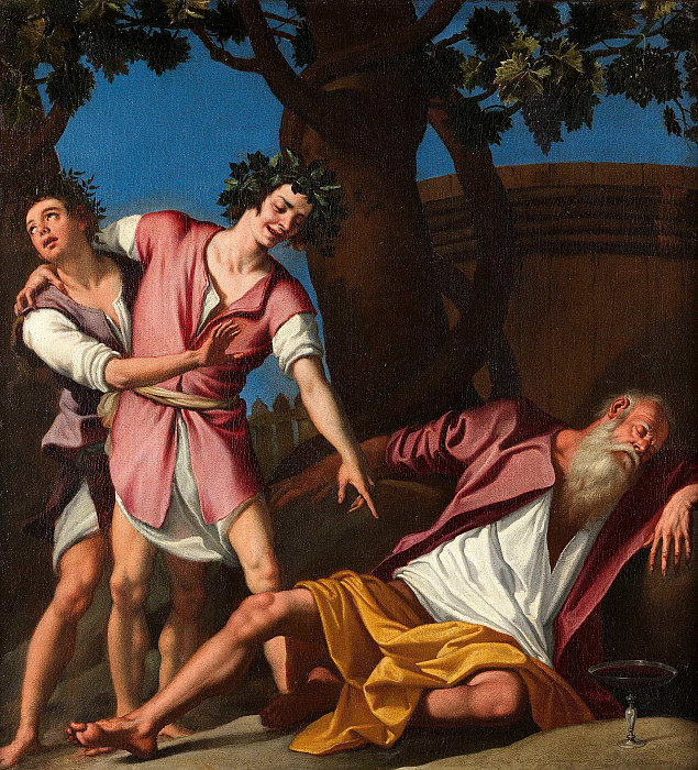 The Drunkenness of Noah. Jacopo Chimenti da Empoli