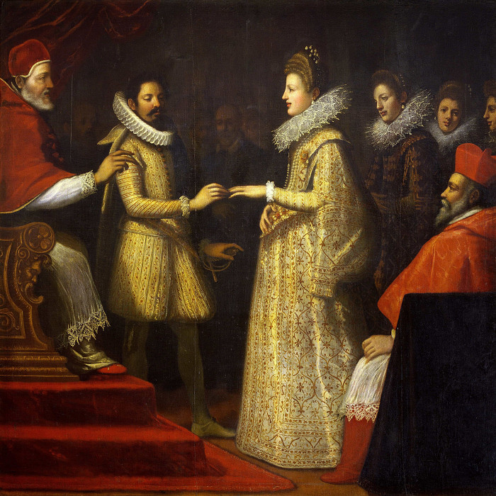 Maria de’ Medicis’ Marriage with Henry IV of France. Jacopo Chimenti da Empoli