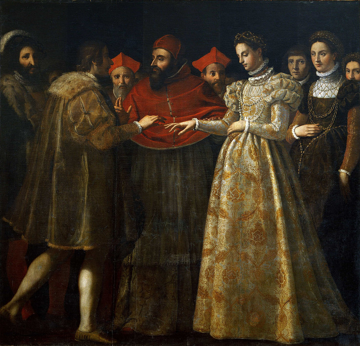 Marriage of Catherine de’ Medici and Henry II of France. Jacopo Chimenti da Empoli