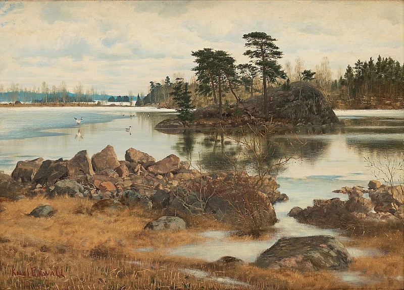 View over lake Sommen, Tranås, Sweden. Knut Ekwall