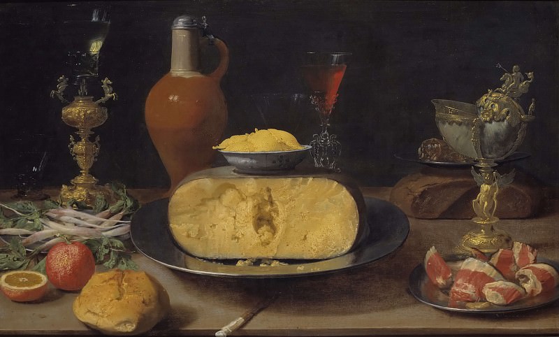 Breakfast Piece with Cheese and Goblet. Van Jacob Es