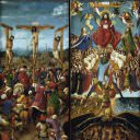 The Crucifixion, The Last Judgment , Jan van Eyck