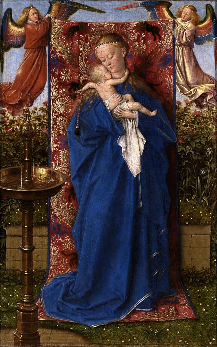 Madonna by the Fountain. Jan van Eyck