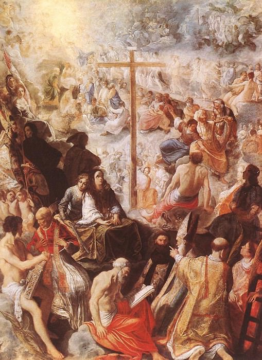 Glorification Of The Cross. Adam Elsheimer