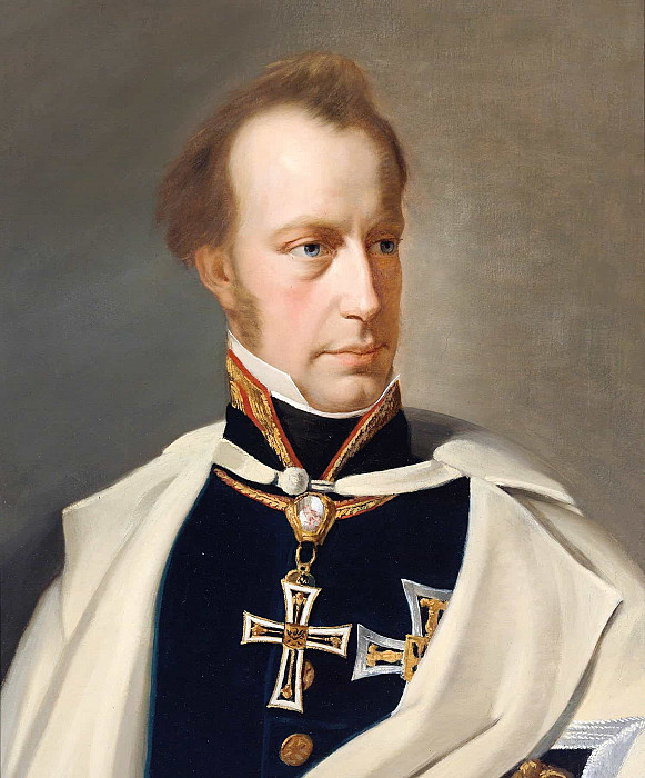 Archduke Anton Victor, portrait in uniform with the Grand Master’s Cross of the Teutonic Order. Anton Einsle