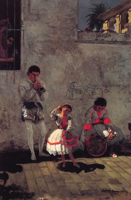 A Street Scene in Seville. Thomas Eakins