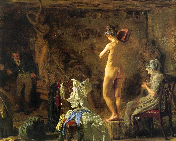 Eakins William Rush Carving his Allegorical Figure of the Sc. Томас Икинс