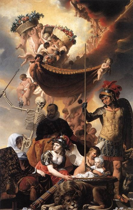 Allegory Of The Birth Of Frederik Hendrik. Caesar Van Everdingen