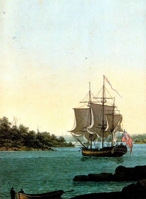 MPA George Evans Port Jackson from Dawes Point, 1809 sqs. Джордж Эванс