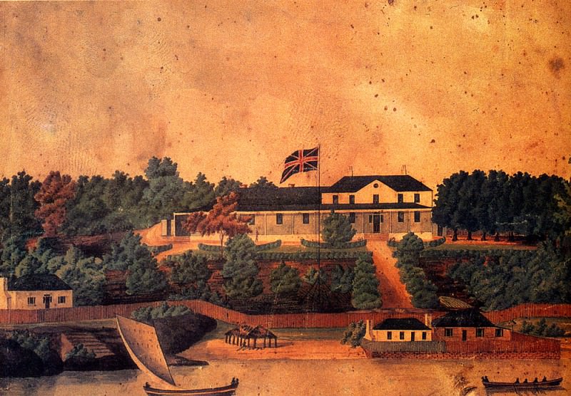 Eyre John First Government House Sydney. Джон Эйр
