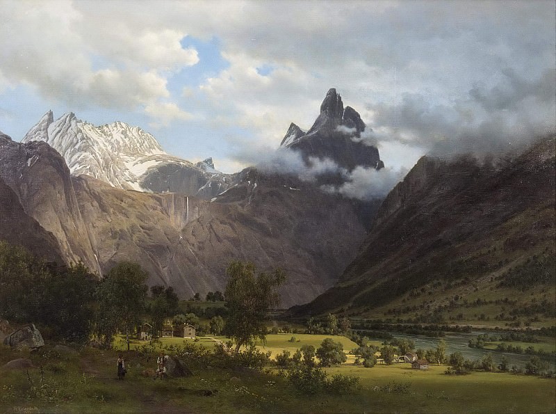 Landscape from Romsdalen. Johan Fredrik Eckersberg