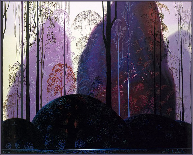 Mauve Red and Purple. Eyvind Earle