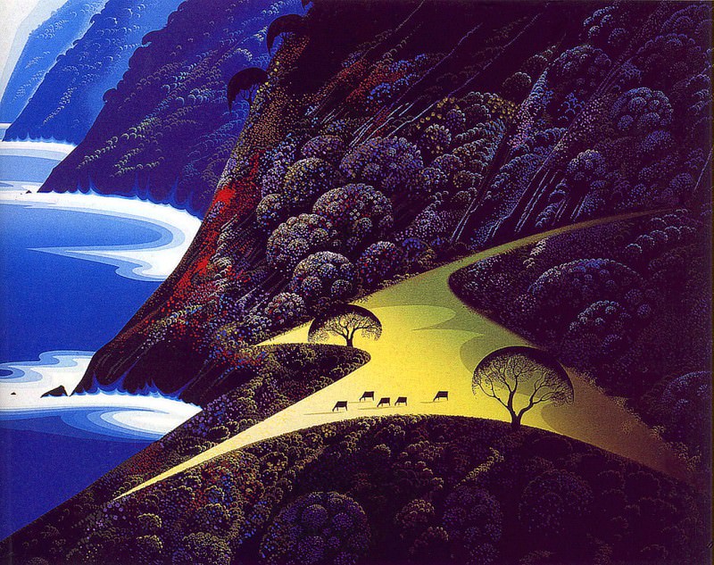 Pasturesby the Sea. Eyvind Earle