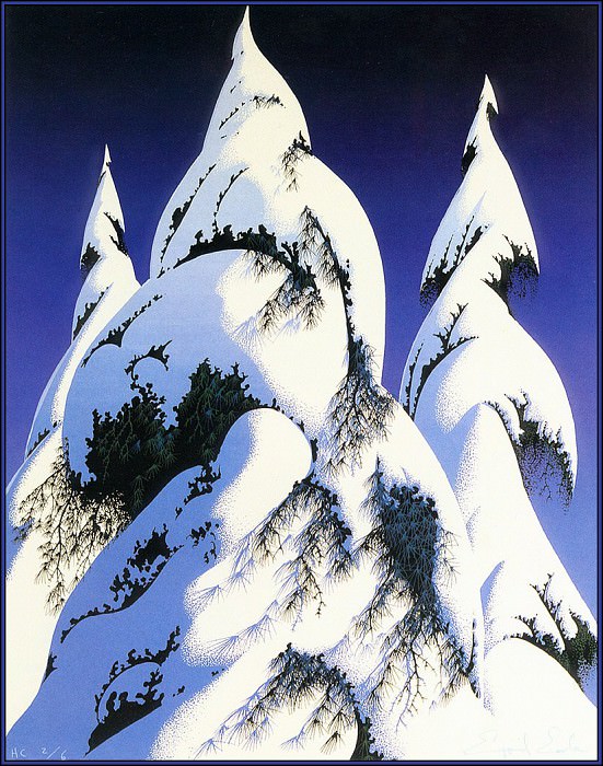 Snow Trees. Eyvind Earle