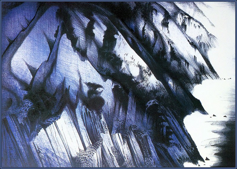 Cliffs of Darkness. Eyvind Earle