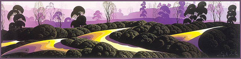 Purple Pasture. Eyvind Earle
