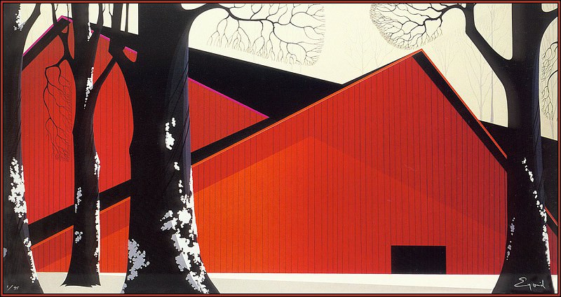 The Great Red Barn. Eyvind Earle