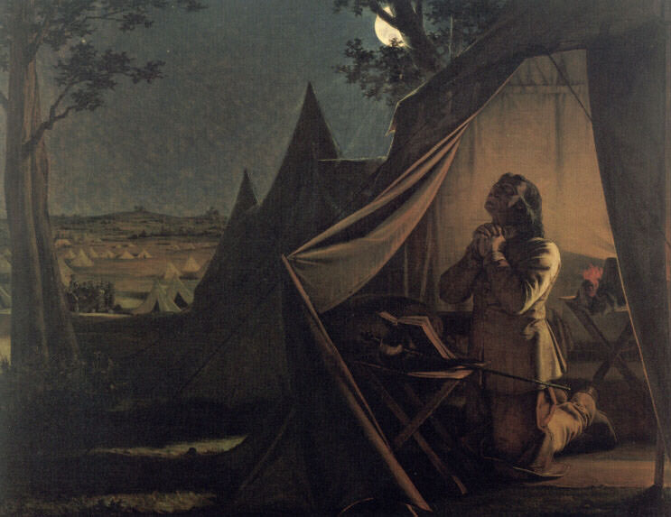 The Night before Naseby. Augustus Leopold Egg