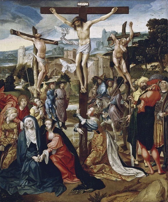 The Crucifixion. Cornelis Engebrechtsz.