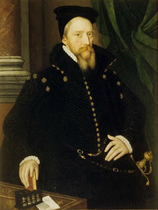 William Cecil, 1st Baron Burghley. Hans Eworth (Ewoutsz)
