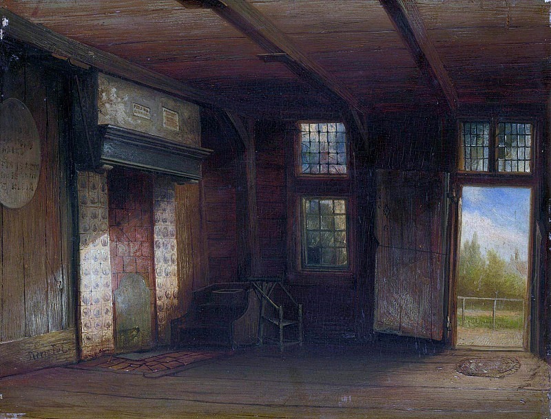 Interior of the Tsar Peter House in Zaandam. Pierre Tetar van Elven