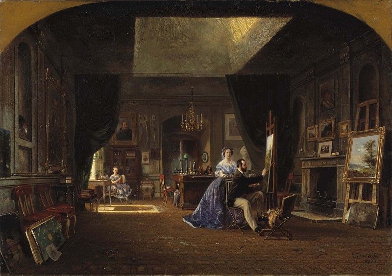 Karl XV’s ateljé. Pierre Tetar van Elven