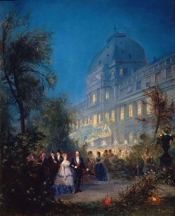 Вечеринка в Тюильри, 10 июня 1867 г.. Пьер Тетар ван Эльвен