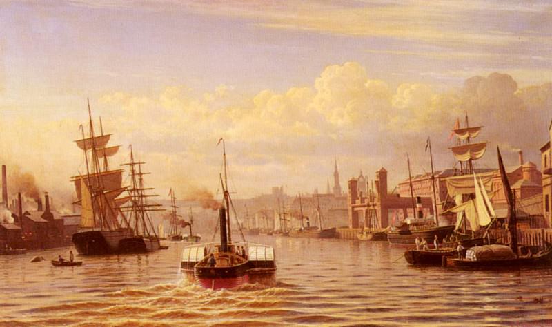 Eckardt Christian Shipping On The River Tyne Newcastle. Кристиан Эккард