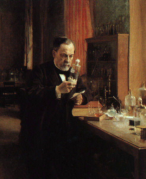 Portrait of Louis Pasteur. Albert Edelfelt