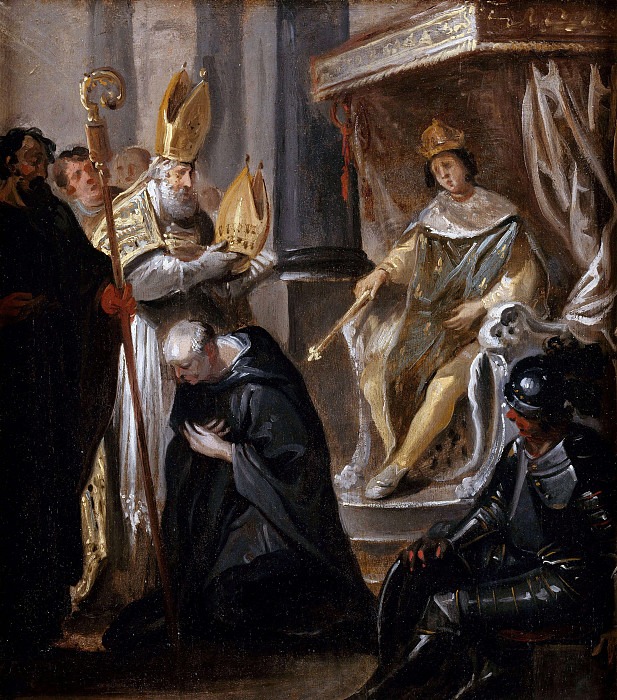 Сугерий назначен аббатом Сен-Дени. Юстус ван Эгмонт (Приписывается)