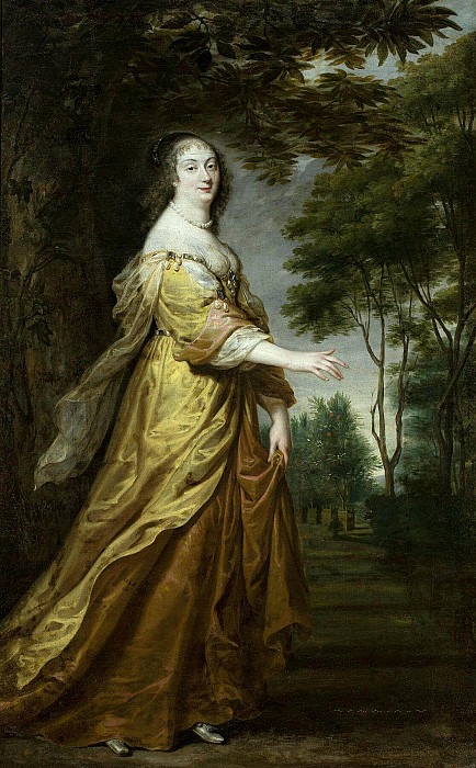 Portrait of Marie Louise Gonzaga , would-be queen of Poland, Justus van Egmont