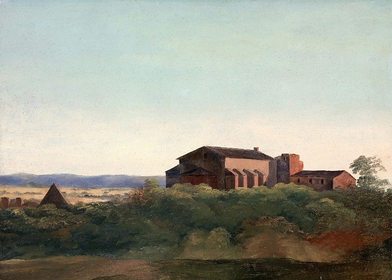A View of the Church of S. Sabina and the Pyramid of Cestius, Rome. Sir Charles Lock Eastlake