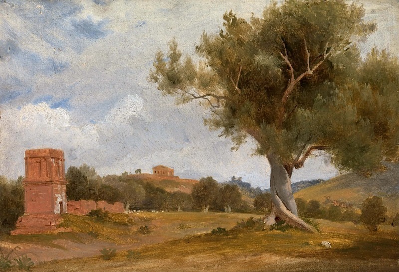 A View at Girgenti in Sicily with the Temple of Concord and Juno. Sir Charles Lock Eastlake