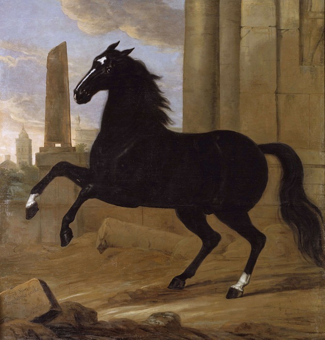 Favourite, one of King Karl XI’s riding horses. David Klöcker Ehrenstråhl