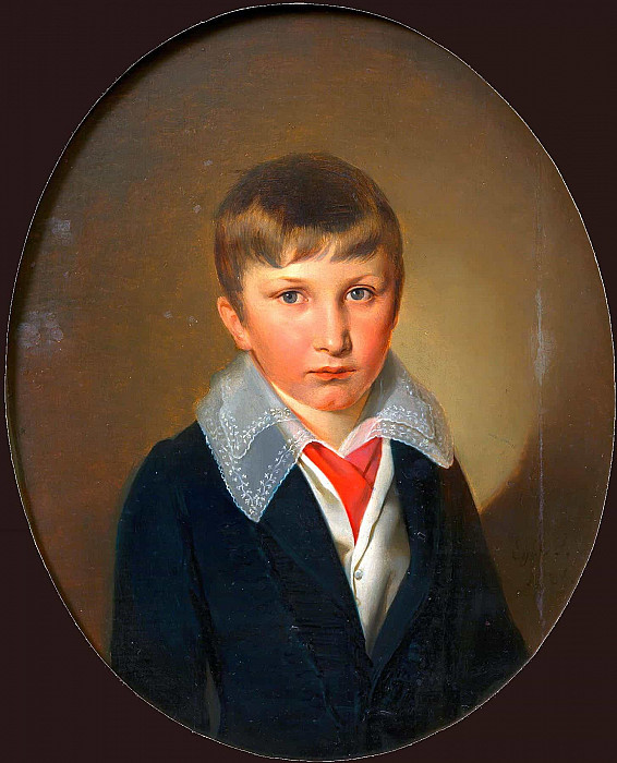 Портрет мальчика (Йозеф Латур фон Турмбург 1820-1903). Франц Эйбл
