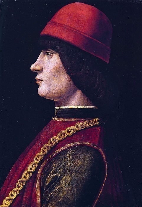 Portrait of a 22 Year Old Young Man (Percivalle Riario). Vicino da Ferrara (Baldassare d’Este)