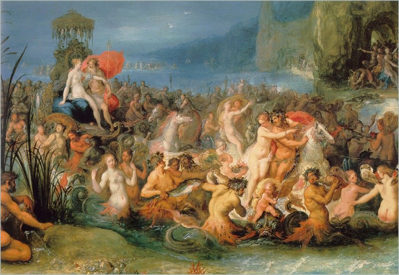 The Younger The Triumph Of Neptune. Frans The Younger Francken