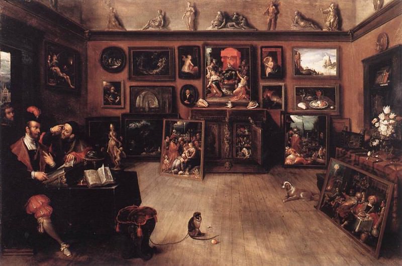 An Antique Dealers Gallery. Frans The Younger Francken